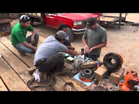How To Replace Excavator Swing Gear Seal (HD)
