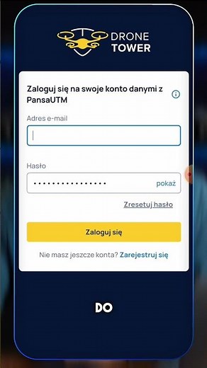 Instalacja i logowanie do aplikacji Drone Tower