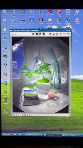 🍃🌞🌿 #frutigeraero #windowsxp #render #aesthetic #3dsmax | 3dsmax