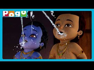 Kanha’s Buttermilk Mission Busted!🥛😱| Little Krishna in English | Kids Stories | ‪@PogoChannel‬​