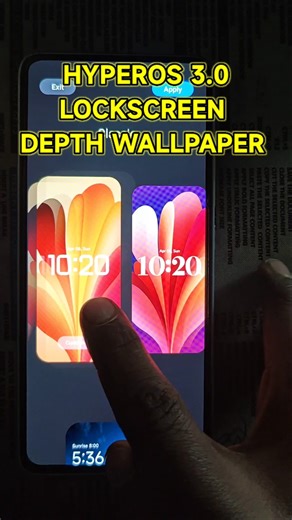 HyperOs 3.0 Depth Lockscreen Wallpapers ft Redmi Note 14 5G POCO M7 Pro 5G