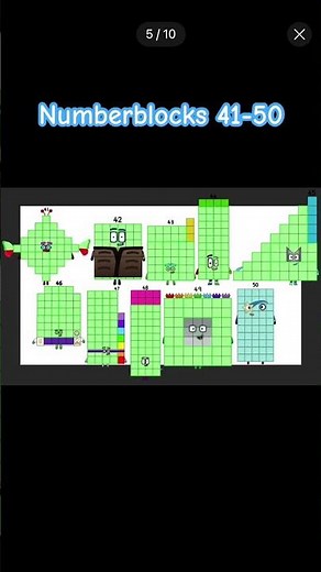Numberblocks 41-50 #numberblocksfanmade #official #numberblockscharacters #numberblockscompilation