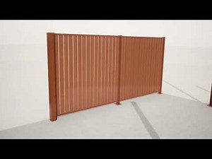 Knotwood Alumarch Vertical Fence 1min Installation Video