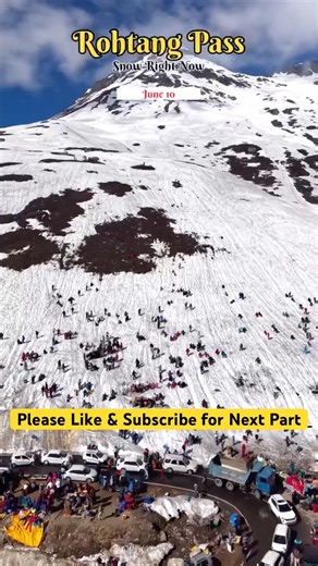 Rohtang Pass Manali snowfall Condition Today, Manali Current Traffic condition June 2026 #manali