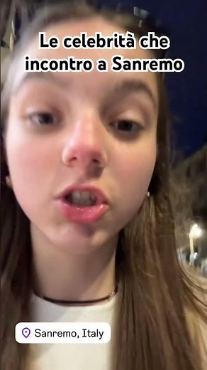 Celebrities I meet in Sanremo