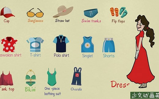 动画英语-词汇篇--第1课-衣服类 Lesson 1 Clothes Vocabulary