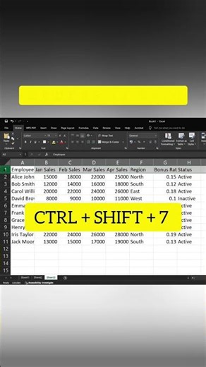 Add borders to a particular row in just few seconds 🔥