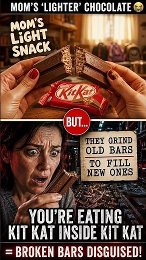 Mom's 'Light Snack' 😭 (Kit Kat = Broken Chocolate Bars Disguised!)