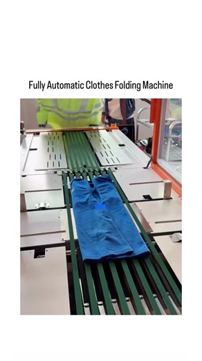 👁️ on Instagram: "- The post showcases a video of an industrial conveyor-based machine folding colored shirts into neat stacks, operated by workers in a factory setting, emphasizing automation in garment handling. - Machines like the Thermotron STP 1000, similar to this one, process over 5,000 T-shirts daily, cutting labor costs by up to 70% in laundries according to industry reports from Alibaba suppliers. - Posted on January 31, 2026, it garnered 359k views and mostly Indonesian replies prais