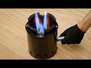 How to make a mini waste oil stove from a tin can. Free energy - easy for every home!