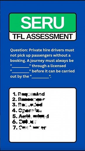 TFL SERU Exam 2025 - Fill in the Blanks Questions