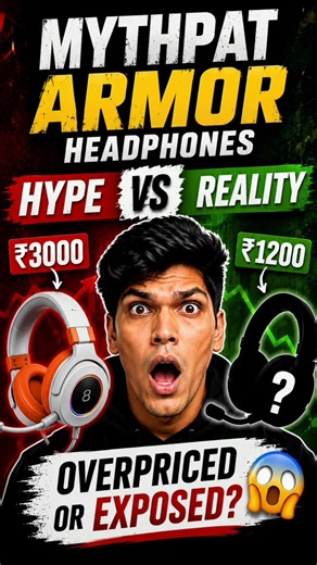 Mythpat's Biggest Product Mistake? 😳 Armor Headphones Reality #shorts