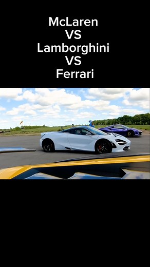 Ferrari 488 Pista vs McLaren 720S vsLamborghini Aventador SV