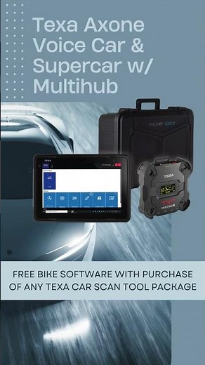 Unlock the ultimate diagnostic power with the Texa AXONE Voice Car & Supercar Package w/ Multihub!