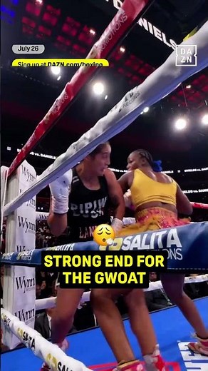 Flurry punches from the GWOAT to end the round! ⚡#shorts