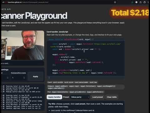 Collector Vision - Scanner Playground Demo (Open Source)