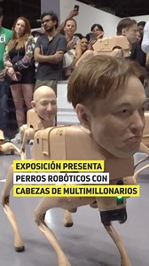 127K views · 755 reactions | 烙Perros robot con cabezas de Musk,...