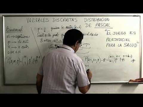 Variables Discretas Distribucion De Pascal