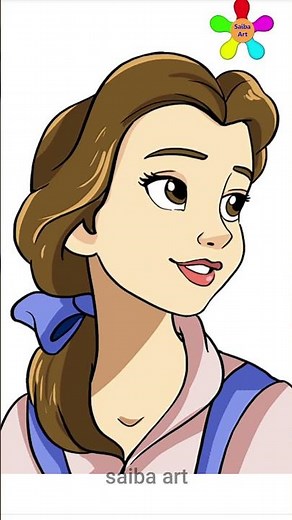 How To Draw A Belle From Beauty And The Beast/belle drawing