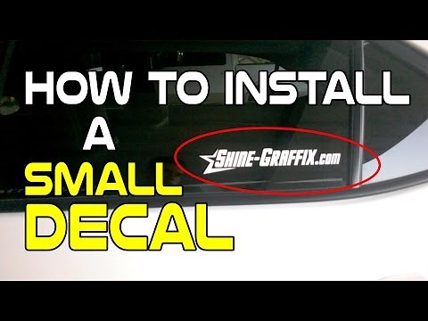 How to Install a small Decal
