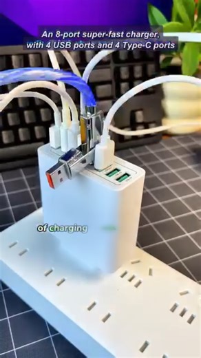 📱Tired of juggling multiple chargers for your devices? This 8-in-1 USB fast charger solves it—it has 8 ports for simultaneous charging, supports fast charging, and is waterproof, keeping all your gadgets powered up safely anywhere ✔️ 8 Ports for Multi-Device Charging – Powers up phones, tablets, headphones, and more at once, no more fighting over outlets 🎯 ✔️ USB Fast Charging – Delivers rapid charging speeds (compatible with most fast-charging protocols), cuts down charging time ⏩ ✔️ Waterpro