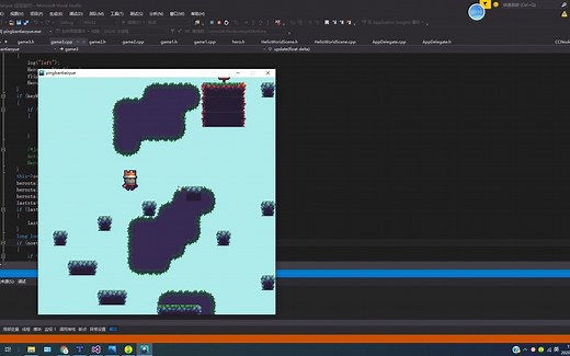 Cocos2dx制作的平板跳跃游戏小demo