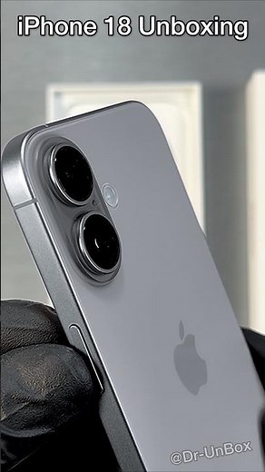 iPhone 18 Unboxing and Review Silver Color🩶 #shorts #trending #iphone #iphone18 #apple #viral #ios