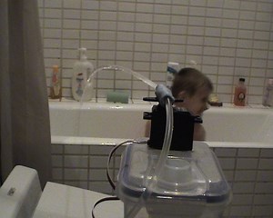 Motion activated water cannon