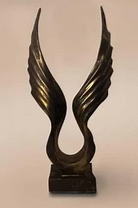 Angel Wings Figurine, Abstract Wing Sculpture, Eagle Wings Statue, Abstract Phoenix Statue, Wing Sculpture, Wing Decor, Wing Statue, Phoenix Sculpture, Eagle Decor (Object-4)