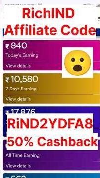 Richind Referral Code 2026| RichIND kaise join kare | RichIND Refer code | RichIND #shorts