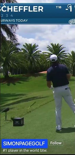 SCOTTIE SCHEFFLER WITH DRIVER NOT SURE WHAT TO SAY #golf #golfer #golfnetwork #golftips #golfswing