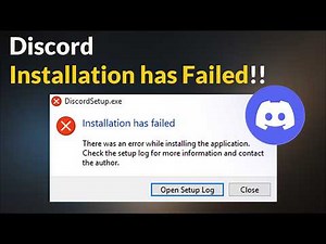 DiscordSetup.exe Installation Has Failed Error Wondows 11 / 10 / 8 - 2026 - Fix