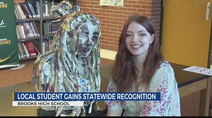 Local student earns statewide recognition for recycled art