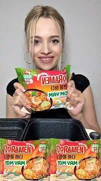 🍜 Ramen Tom Yum 🥥🦐🌶️ Recipe #mukbang #food #ramen #buldak #foodie