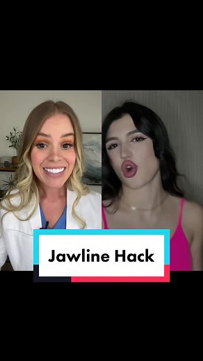 #duet with @potapov_alina Not sure why, but that’s my best guess 🤷🏼‍♀️ #jawline #jawlinetrick #hack