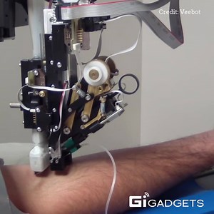 This robot finds veins and takes blood. | GIGadgets