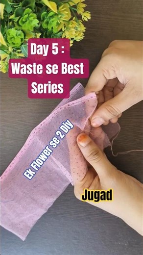 DIY Flower Hair Accessory 💖 | Easy Hair Clip Making at Home | Day 5 #Shorts