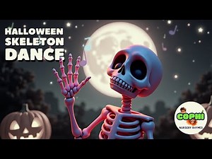 The Skeleton Dance 🦴 | Fun Halloween Nursery Rhyme & Kids Dance Song