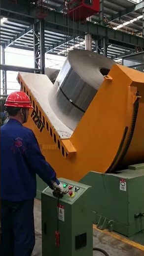 Heavy-Duty 25T Steel Coil Upender | Automated Coil Tilter for Coil Storage & Packing