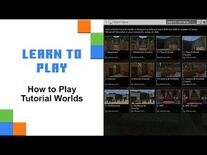 Using the How to Play Tutorials in Minecraft Education