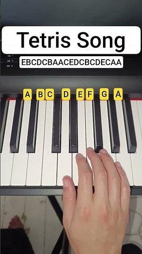 Very Easy Tetris Piano Tutorial (Just The Melody)