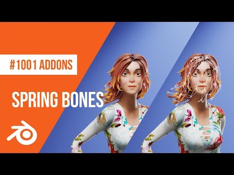 Como animar cabelo cartoon no Blender usando Spring Bones