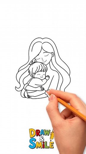 How To Draw a Mothers Day Drawings Easy #easydrawing #drawingforkids #mothersday #mothersdaydrawing