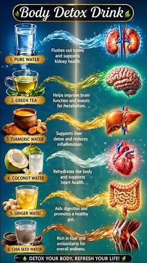6 Powerful Detox Drinks for Better Health 💧🌿 | Natural Wellness Guide