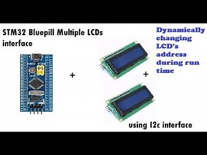 STM32-01@🧯🧯STM32F103C8T6 - Blue pill Multiple LCD display using I2c interface adapter