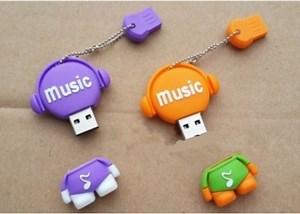 [Hot Item] Cartoon Music Man USB Flash Drive Pen Drive Memory Stick