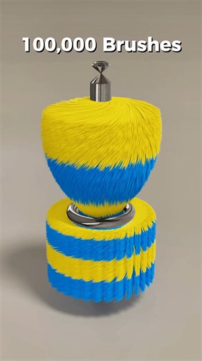 Foxsplash 3D on Instagram: "Car Wash Brush 3D Simulation #asmr #satisfyingvideo #satisfyasmr #satisfying #blender #animation #satisfyingsounds #blender3d"