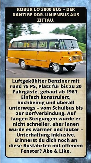 Robur LO 3000 Bus – der kantige DDR-Linienbus aus Zittau.