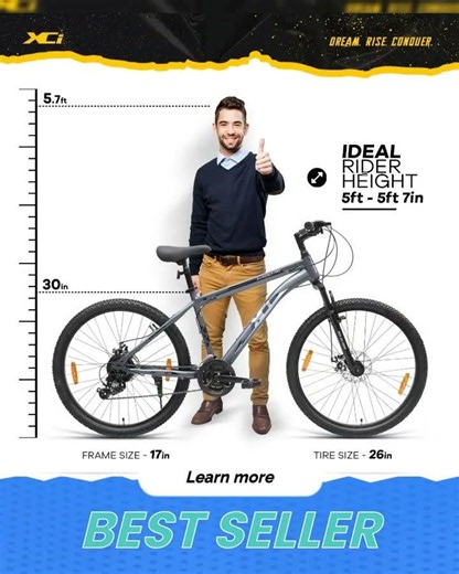 XCi Swagger Pro Mountain Bike | 26-Inch Tyres | 21-Speed Shimano Gears | Tuf Shox Suspension| Mec...