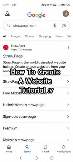 How To Create A Website Tutorial! || Easy And Fast || StrawPage :v